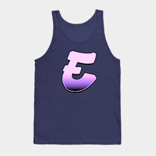 Letter E - Pink fade Tank Top